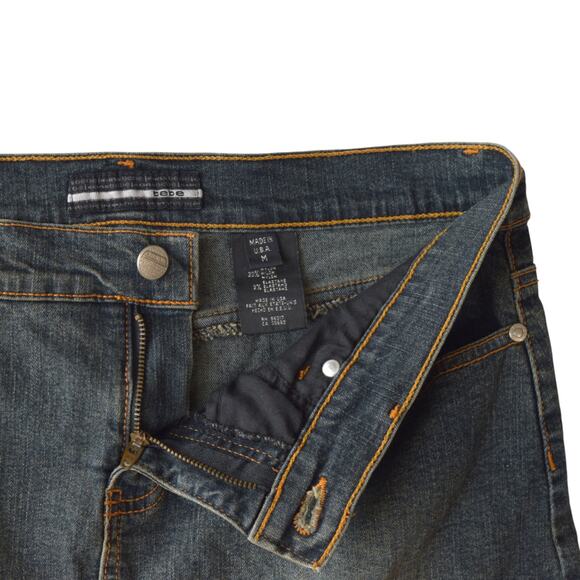 Y2K Bebe Made in USA Low Rise Denim Mini Skirt - Size Medium - Picture 2 of 4